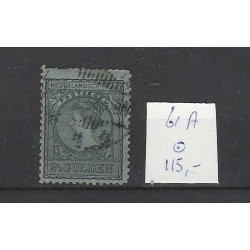 Ned. Indie 61A  Wilhelmina  VFU/gebr CV  115 €