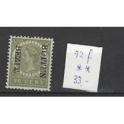 Ned. Indie 92f  BEZIT-BUITEN   MNH/postfris CV  33 €