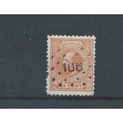 Netherlands 23E 11,5x12 kl.gt   Willem III   VFU/used  CV 95 €