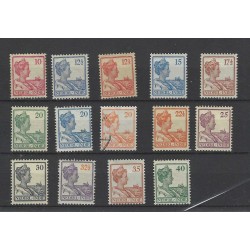 Dutch East Indies 115-128 Wilhelmina  MH/unused CV  50 €  behalve 123 is VFU