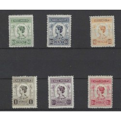Dutch East Indies 129-134 Wilhelmina  MH/unused CV  75 €  131, 132 without gom