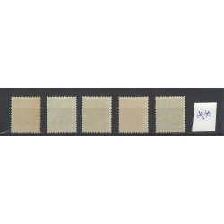 Ned. Indie 230-234  A.S.I.B  MNH/postfris CV  20 €