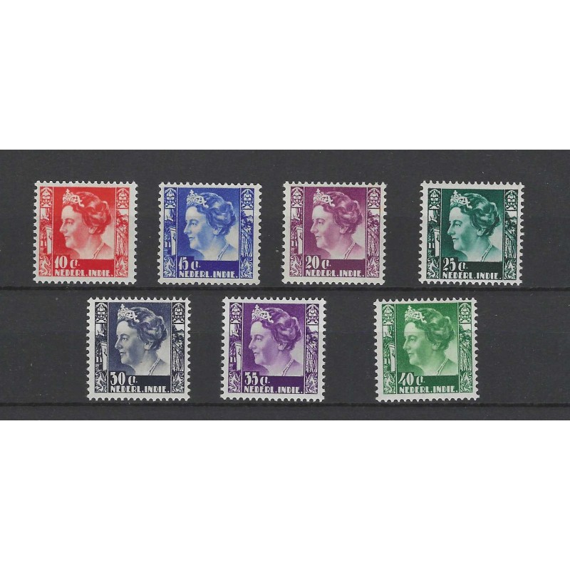Ned. Indie 253-259 Wilhelmina MNH/postfris CV 150 € Ned. Indie 253-259 Wilhelmina MNH/postfris CV 150 €