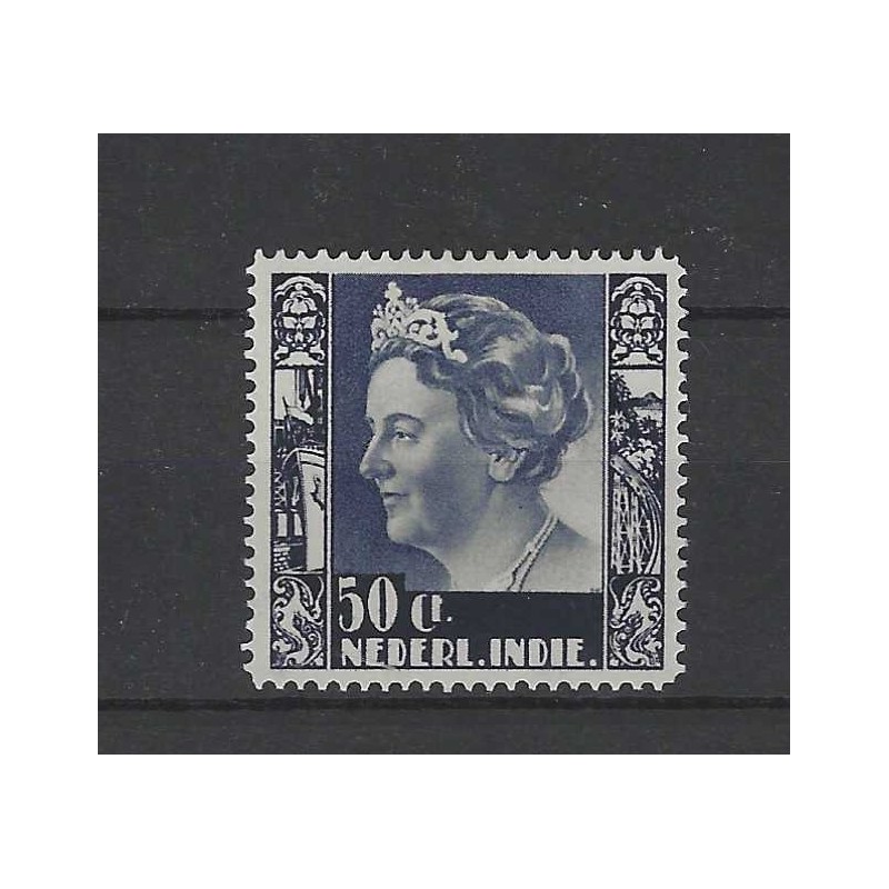 Ned. Indie 260 Wilhelmina met wm. MH/ongebr CV 350 € Ned. Indie 260 Wilhelmina met wm. MH/ongebr CV 350 €