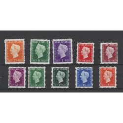 Ned. Indie 337-346 Wilhelmina  MNH/postfris CV 120 €