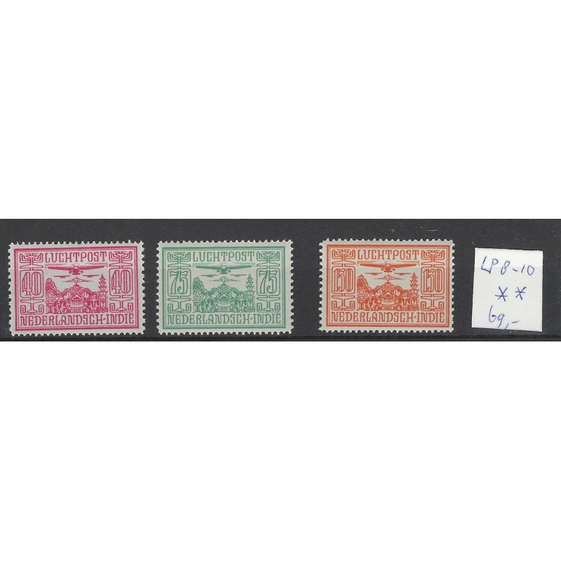 Ned. Indie LP8-10 Luchtpost 1928 MNH/postfris CV 69 € Ned. Indie LP8-10 Luchtpost 1928 MNH/postfris CV 69 €