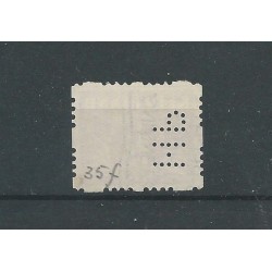 Netherlands R35P with "Gent"  and perfin VFU/used  CV 750 €