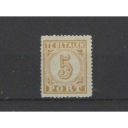 Ned. Indie P1  Port 1874   MH/ongebruikt  CV 375 €