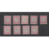 Dutch East Indies P14-22  Postage due 1892  MH/unused  CV 180 €