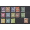 Dutch East Indies P53-66 Postage due 1946  MH/unused  CV 20 €