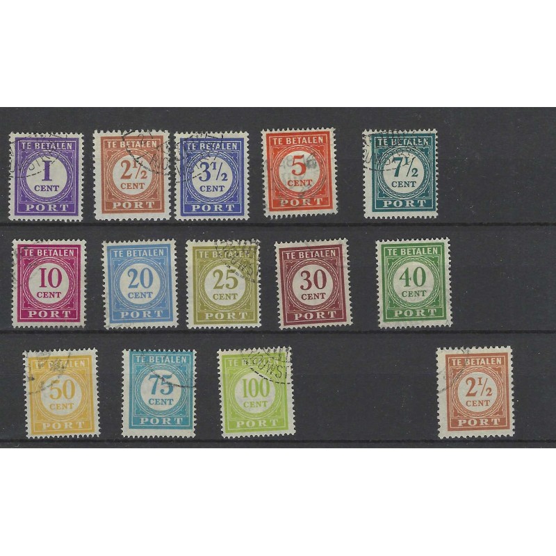Ned. Indie P53-66 Port 1946 VFU/gebr CV 25 € Ned. Indie P53-66 Port 1946 VFU/gebr CV 25 €