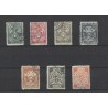 Ned. Indie BK1-7  Brandkast 1921 VFU/gebr  CV 3050 €  lees svp