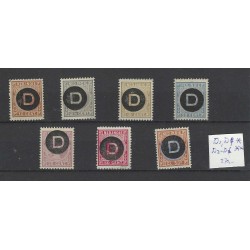 Ned. Indie D1-7 Dienst 1911  MH/ongebr, MNH/postfris   CV 270 €