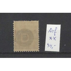 Ned. Indie D1f Dienst KOP-staand  MNH/postfris   CV 34 €