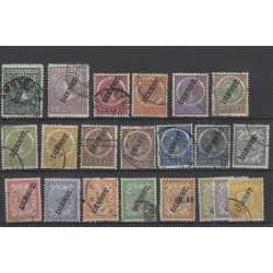 Ned. Indie D8-27 Dienst VFU/gebruikt  CV 147 €, D19a is MH