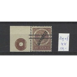 Ned. Indie D19af Dienst KOP-staand  MNH/postfris  CV 132 €
