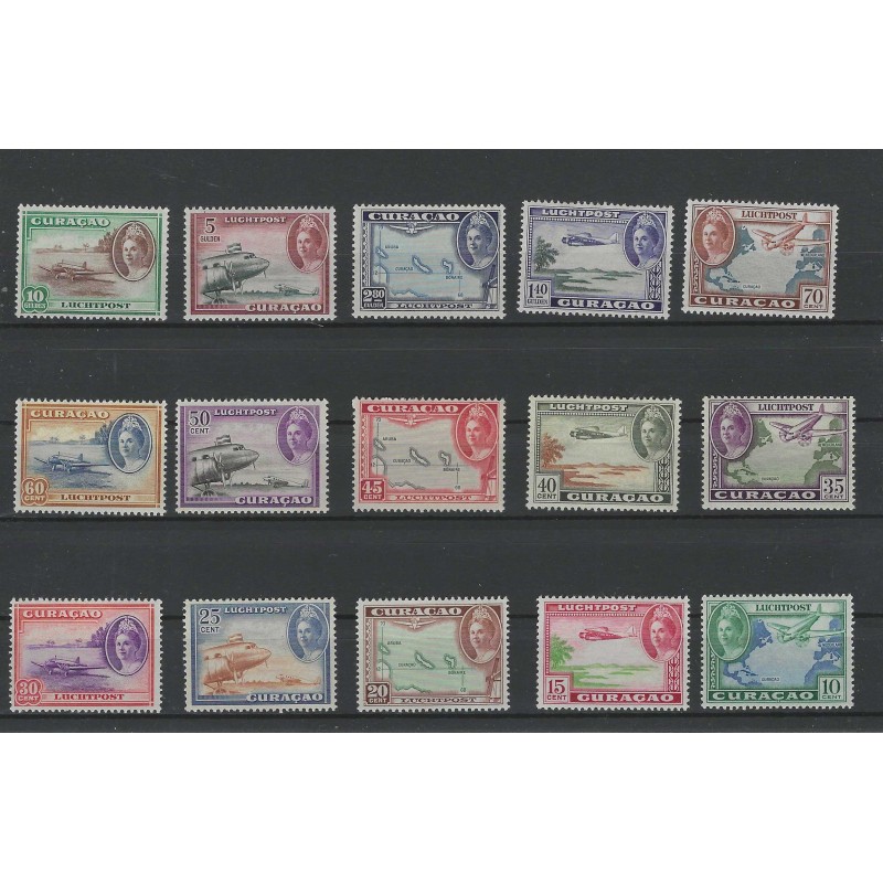 Curacao LP26-40 Diverse voorstellingen MNH/postfris CV 200 € Curacao LP26-40 Diverse voorstellingen MNH/postfris CV 200 €
