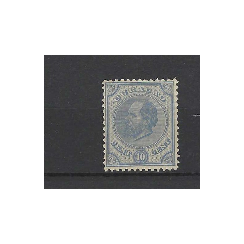 Curacao 4H Willem III 1873 MH/ongebr CV 100 € Curacao 4H Willem III 1873 MH/ongebr CV 100 €