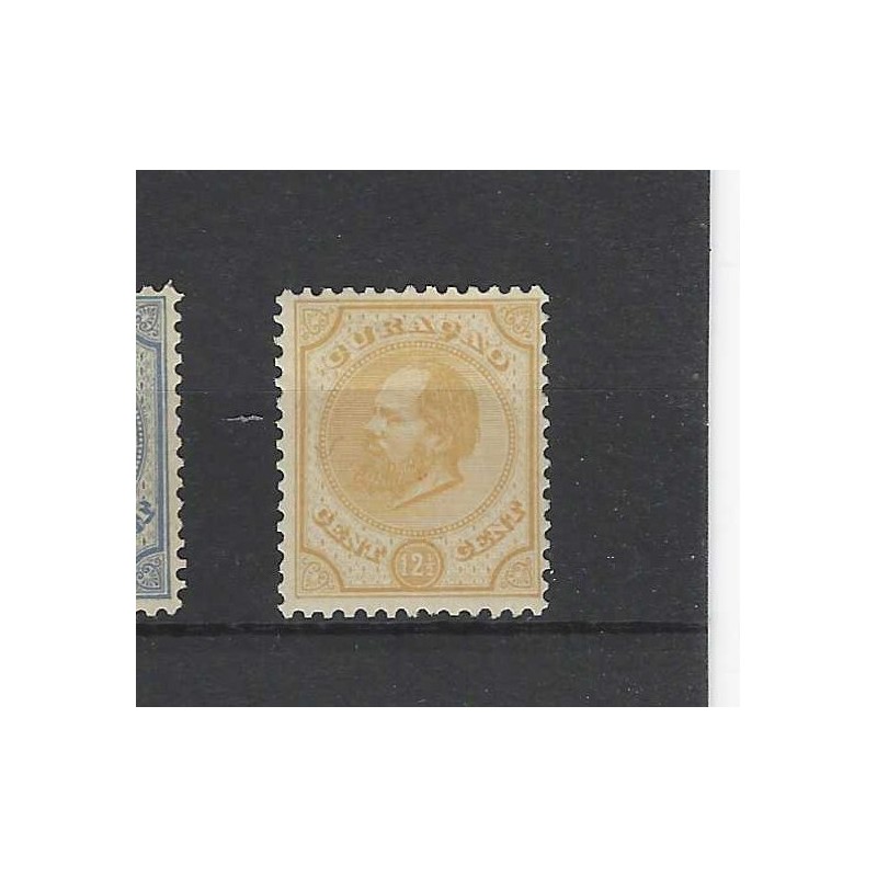 Curacao 5H Willem III 1873 MH/ongebr CV 160 € Curacao 5H Willem III 1873 MH/ongebr CV 160 €