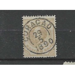 Curaçao 2B Willem III 1873 "Curaçao 1890" VFU/used  CV 150+ € EXTREMELY FINE !!