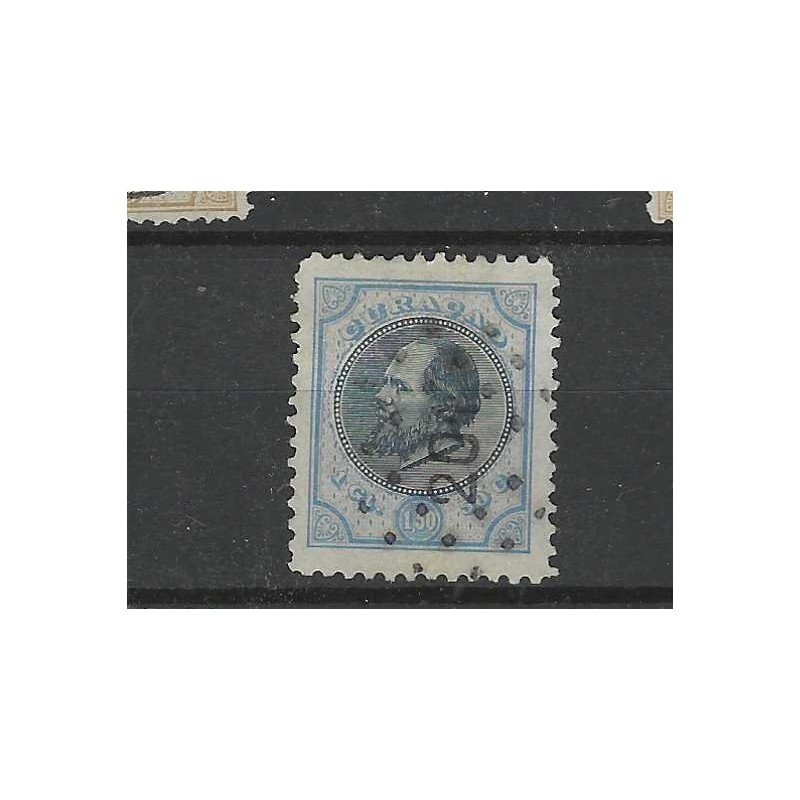 Curaçao 11F Willem III 1873 VFU/used  CV 135+ € EXTREMELY FINE !!