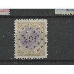 Curacao 12aF Willem III 1873 VFU/gebr  CV 60+ € PRACHT !!