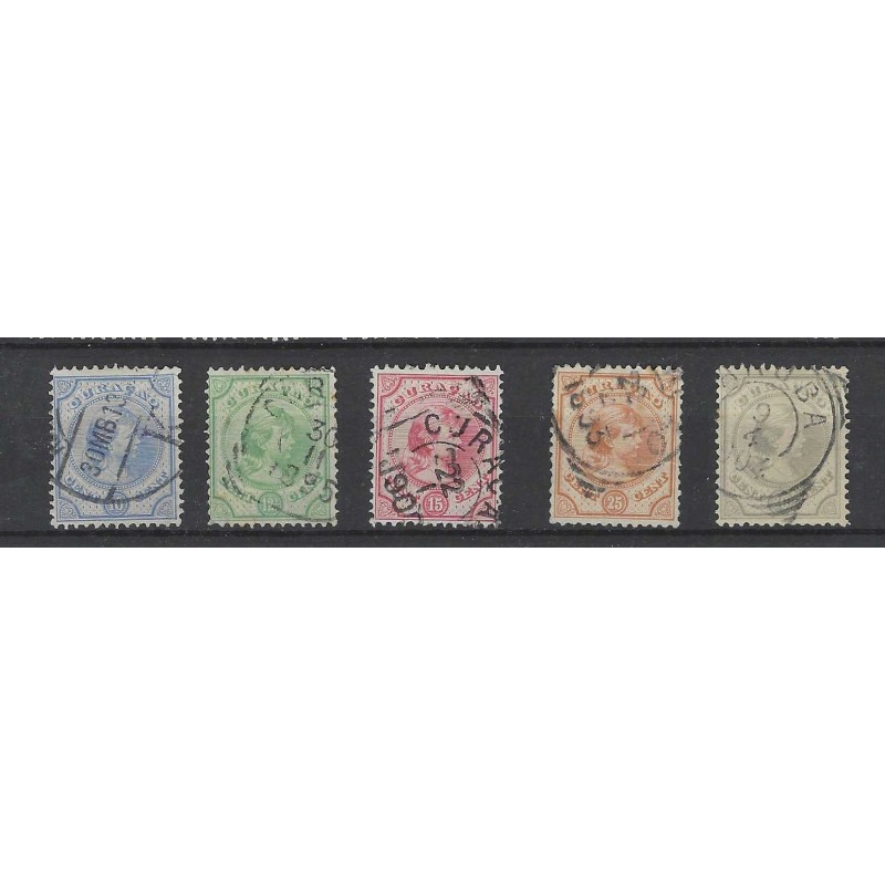 Curaçao 19-23 Wilhelmina VFU/used CV 35++ €  Cancels !!
