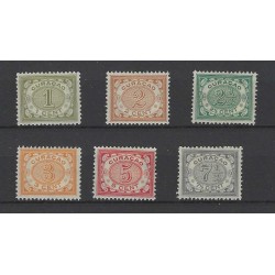 Curaçao  29-34  Numeral MH/unused CV 100 €Extremely fine !!