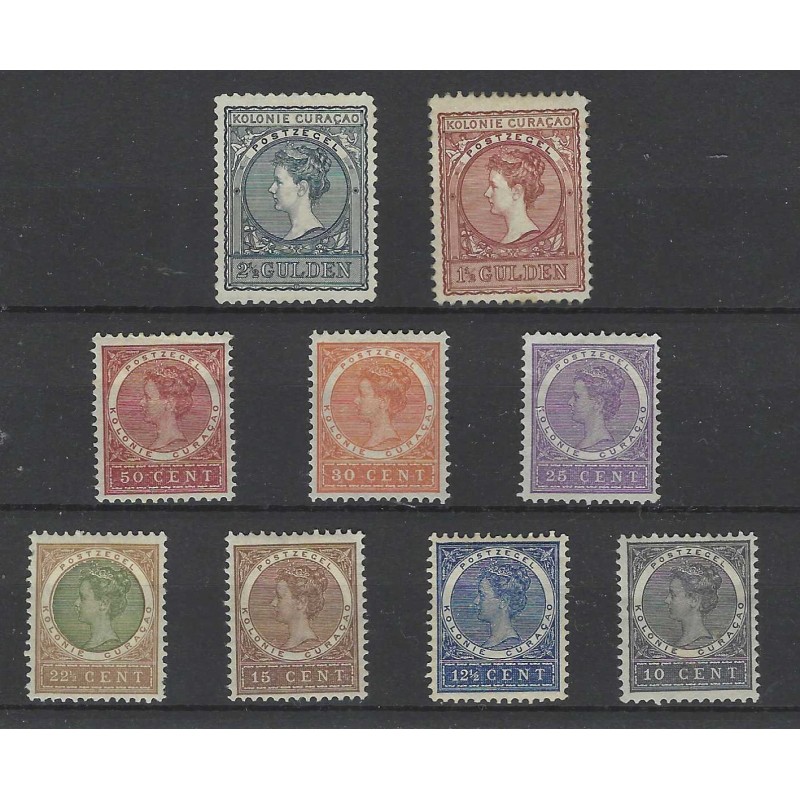 Curacao 35/41, 42/43 Wilhelmina MH/ongebr CV 345 € Pracht !! Curacao 35/41, 42/43 Wilhelmina MH/ongebr CV 345 € Pracht !!