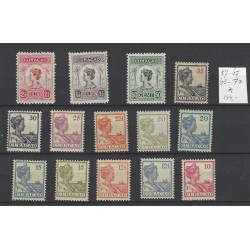 Curacao  57/67, 68/70 Wilhelmina  MH/ongebr CV 144 € Pracht !!