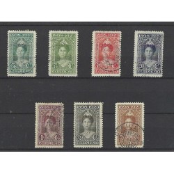 Curaçao 75-81 Wilhelmina 1923  VFU/used CV 623 €