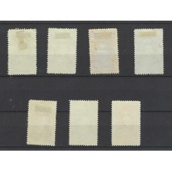 Curaçao 75-81 Wilhelmina 1923  VFU/used CV 623 €