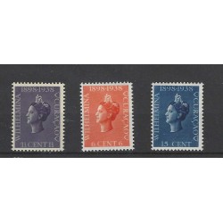 Curaçao  138-140  Wilhelmina  MNH CV 8 € Extremely fine !!