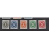 Curaçao  153-157 Numeral Indische druk MNH CV 33 € Extremely fine !!