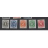Curacao  153-157 Cijfer Indische druk MNH/postfris CV 33 € Pracht !!