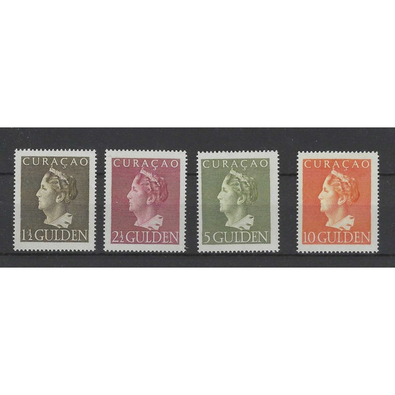 Curacao 178-181 Wilhelmina MNH/postfris CV 415 € Curacao 178-181 Wilhelmina MNH/postfris CV 415 €