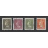 Curacao 178-181  Wilhelmina Konijnenburg  VFU/gebr CV 628 € certificaat !!