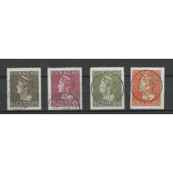 Curacao 178-181  Wilhelmina Konijnenburg  VFU/gebr CV 628 €