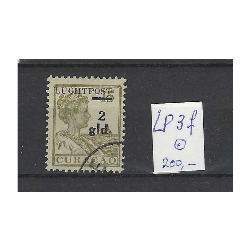 Curaçao LP3f  Airmail 1929  VFU/used CV 200 €