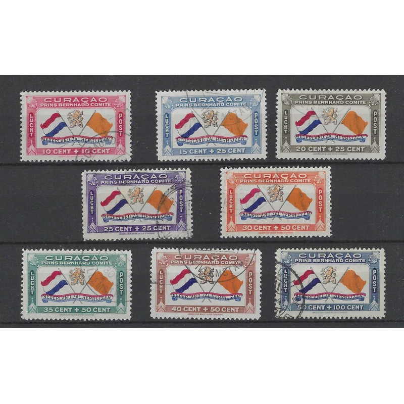 Curacao LP18-25 Luchtpost Bernhardfonds VFU/gebr CV 280 € Curacao LP18-25 Luchtpost Bernhardfonds VFU/gebr CV 280 €