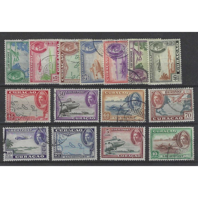 Curacao LP26-40 Luchtpost Wilhelmina VFU/gebr CV 80 € Curacao LP26-40 Luchtpost Wilhelmina VFU/gebr CV 80 €