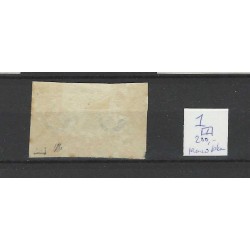 Netherlands 1 Willem 1852 RAND-pair VFU/used CV 200+ €