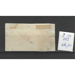 Netherlands 2 Willem 1852 RAND-pair "HAARLEM-C" VFU/used CV 230+ €
