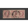 Nederland 1-3 Willem 1852 Strippen van 3 "ROTTERDAM-C"  VFU/gebr CV 1950 €