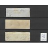 Nederland 1-3 Willem 1852 Strippen van 3 "ROTTERDAM-C"  VFU/gebr CV 1950 €