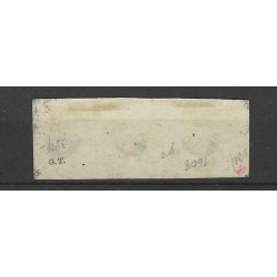 Nederland 1-3 Willem 1852 Strippen van 3 "ROTTERDAM-C"  VFU/gebr CV 1950 €