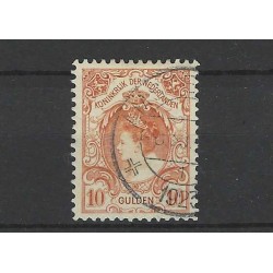 Nederland  80 Wilhelmina 10Gld  VFU/gebr  CV 850 €