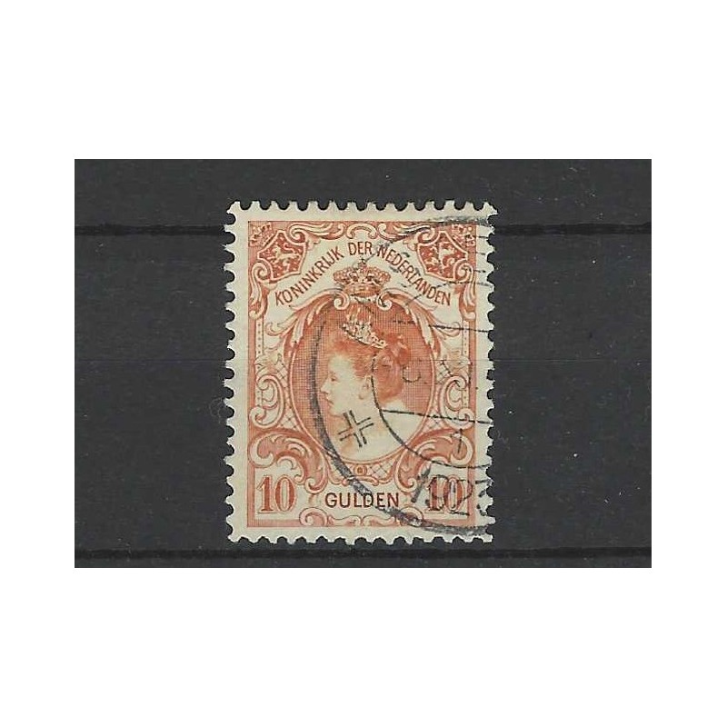Nederland  80 Wilhelmina 10Gld  VFU/gebr  CV 850 €