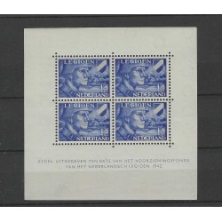Netherlands V403B Varieteit Legioen block "Missende Perf" MNH CV 150 €
