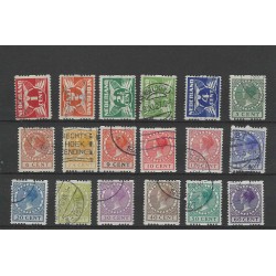 Netherlands R1-18 Two-sided syncopated perforation z. wm. VFU/used  CV 360 €